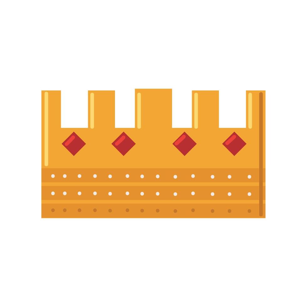 gold crown and gems vector