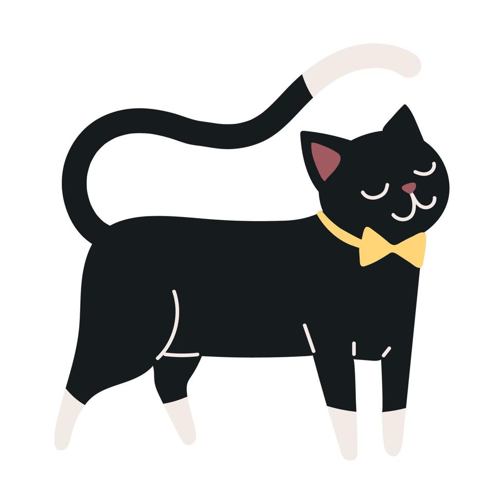 icono de gato mascota vector