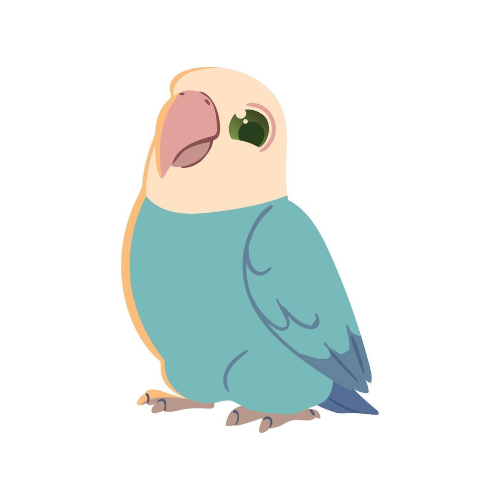 loro lindo animal vector