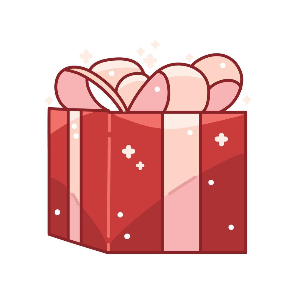 caja de regalo de navidad vector