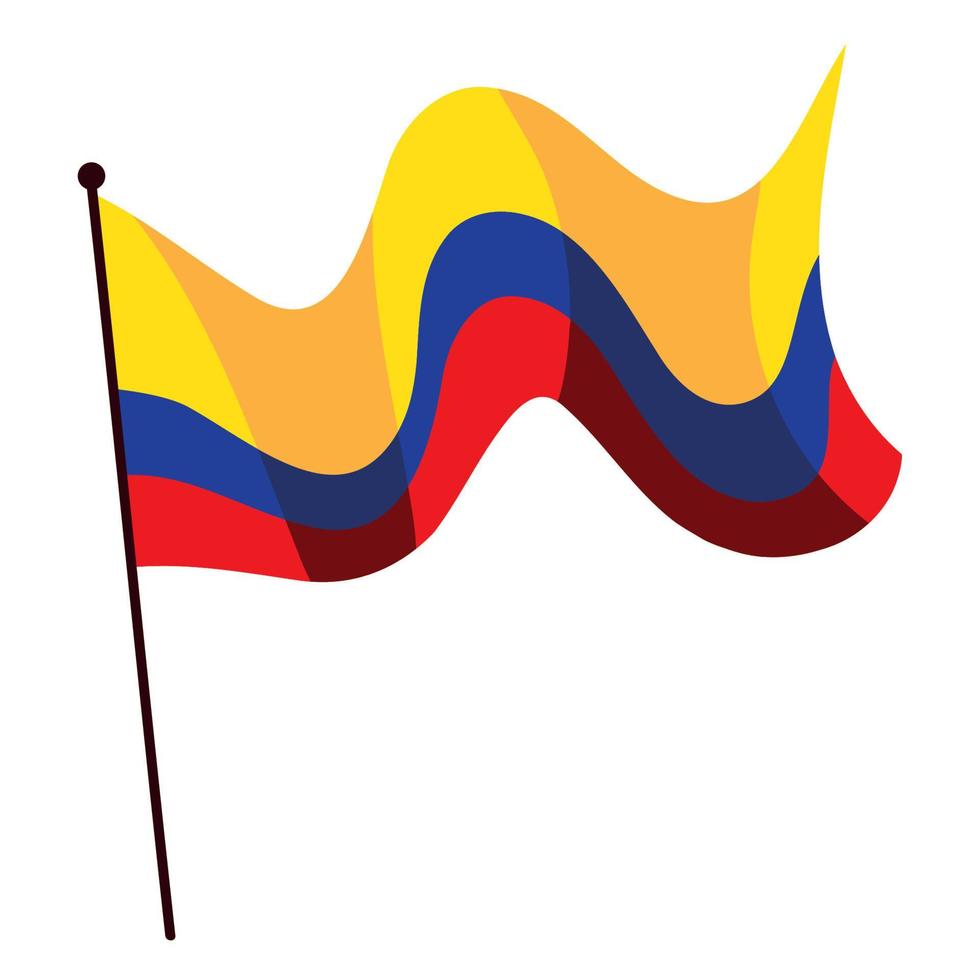Colombian flag national vector