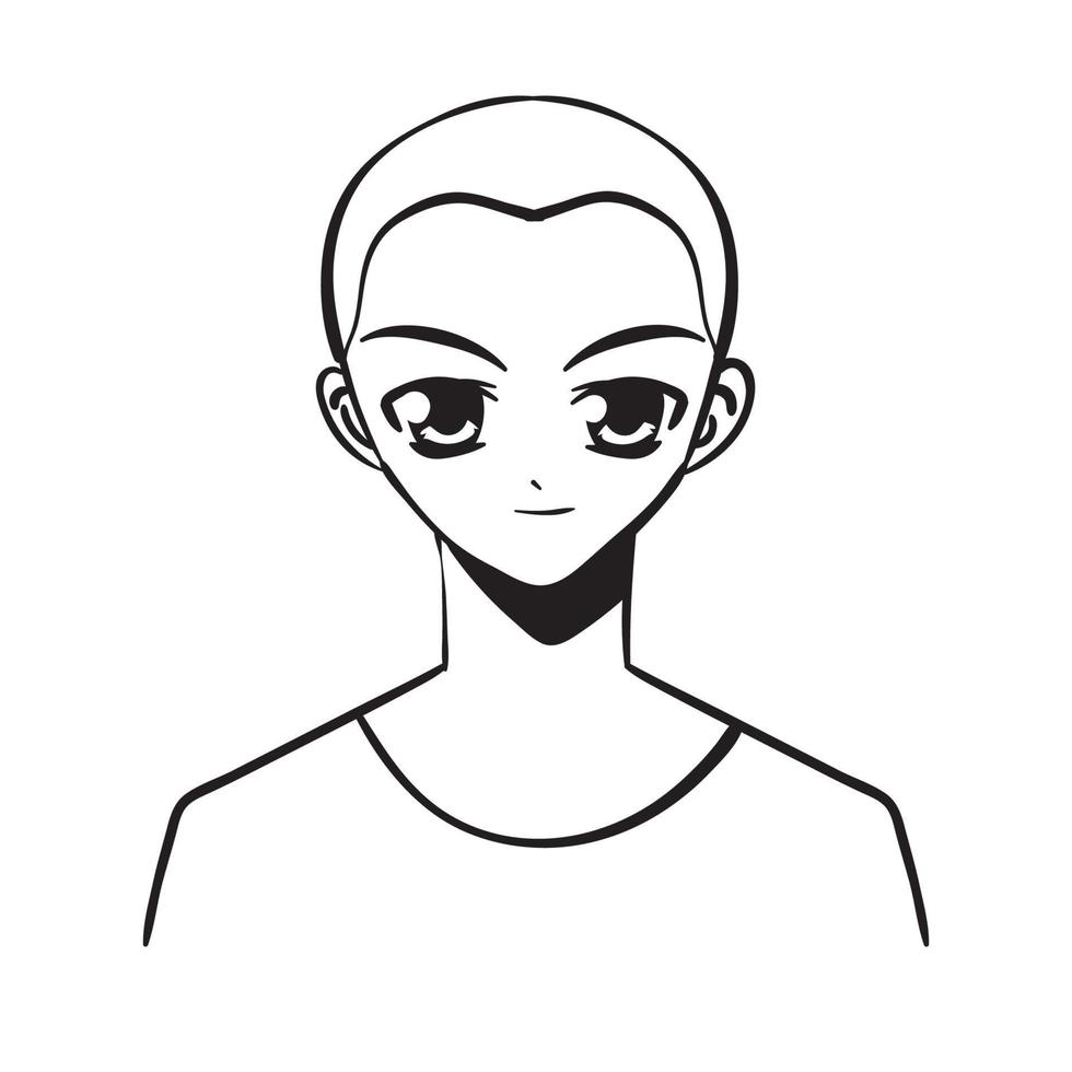 anime teen male vector