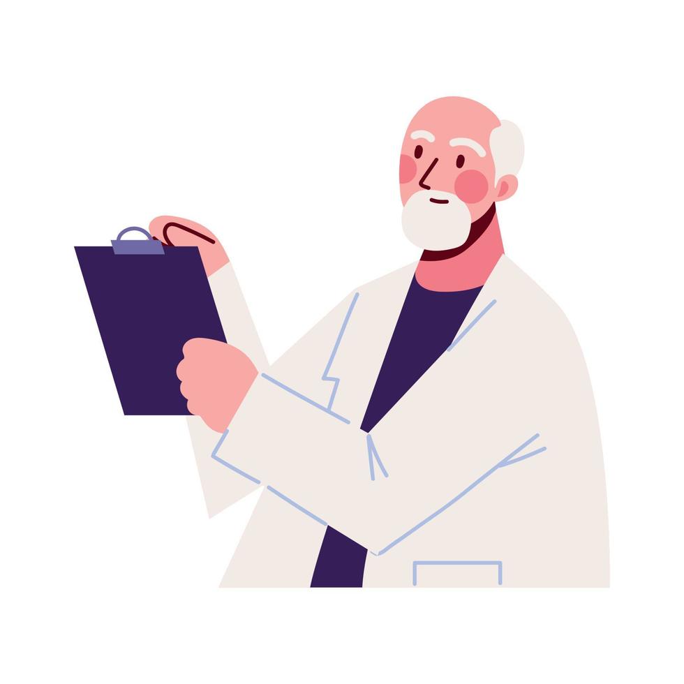 doctor with clipboard vector