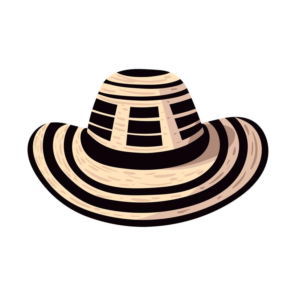 sombrero colombiano tradicional 16756717 Vector en Vecteezy