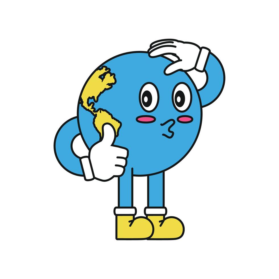 save the world, isolated vector