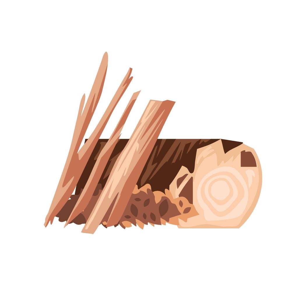 firewood flat icon vector