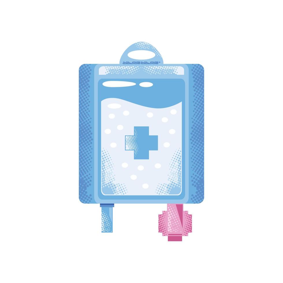 medicine iv fluids bag vector