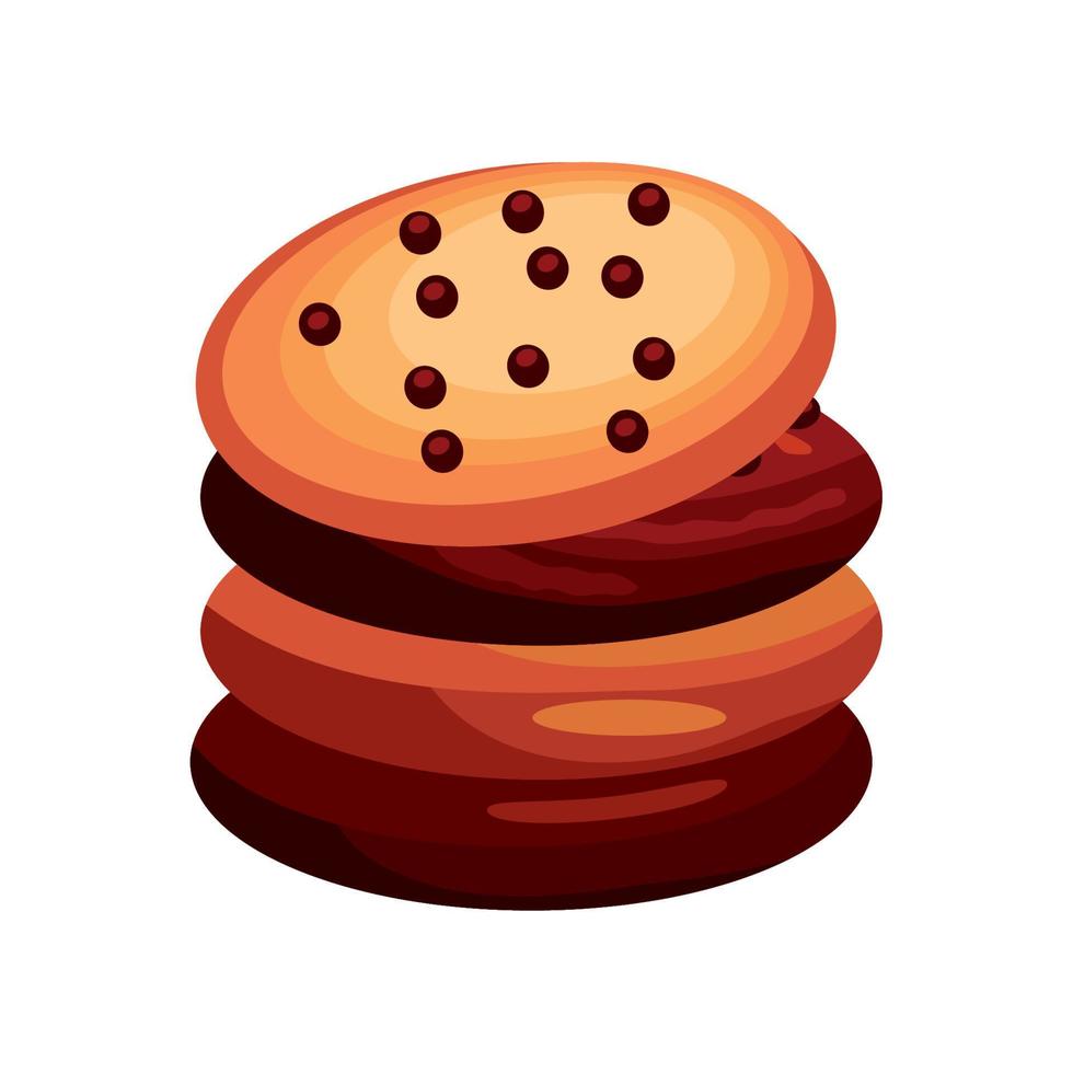 cookies dessert icon vector