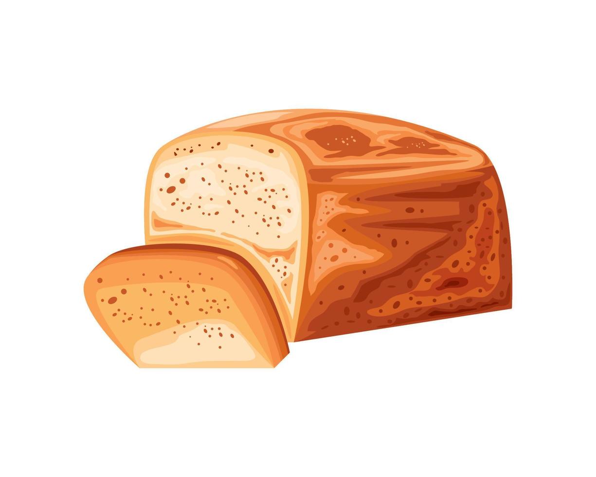 loaf of bread icon vector