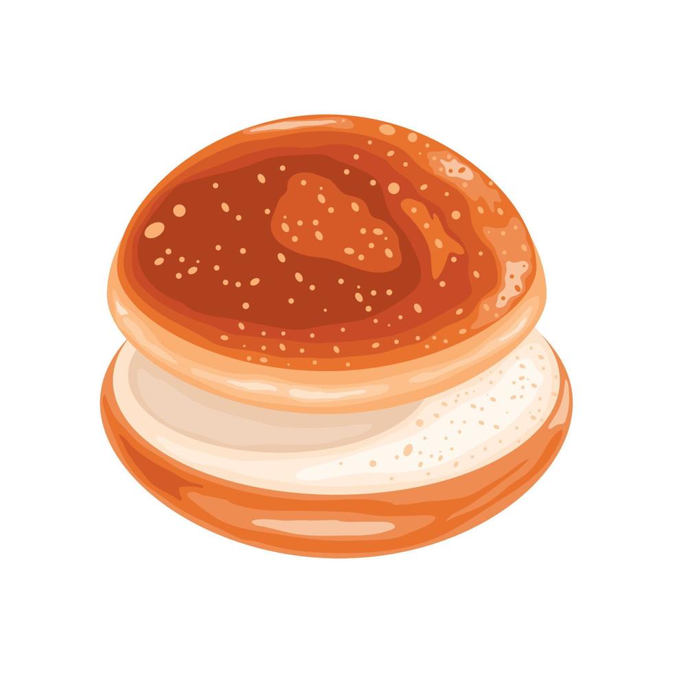 bread bun icon vector