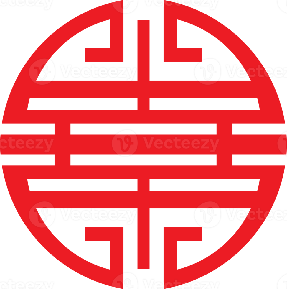 le symbole de longévité chinois ou icône de spectacle chinois simple png