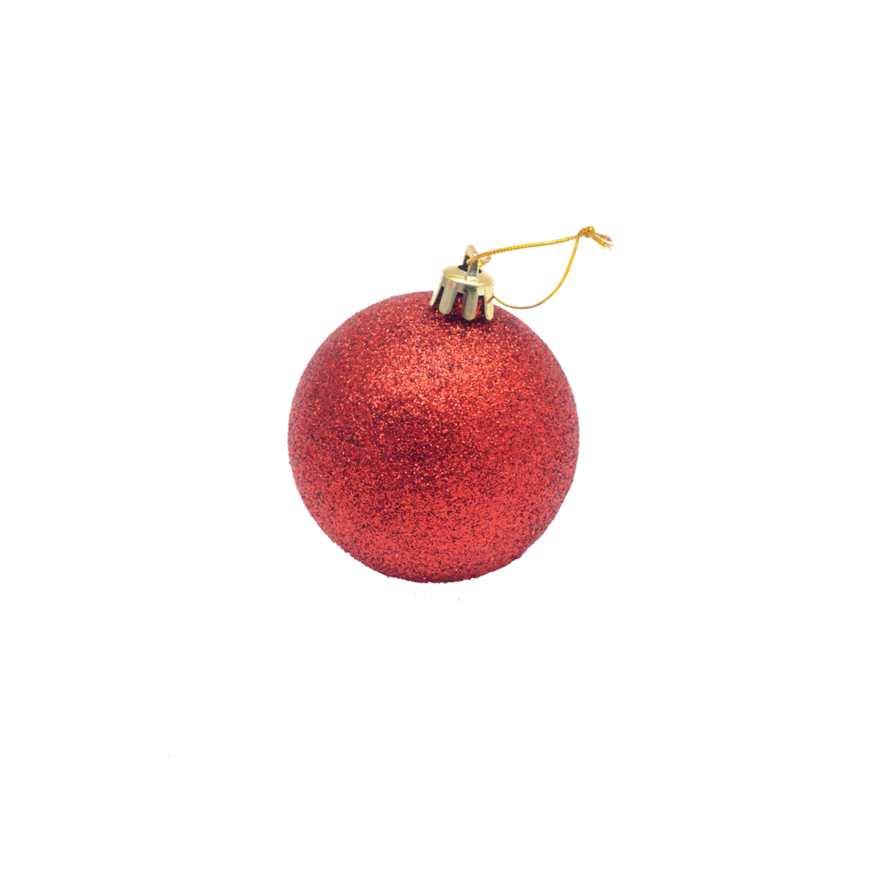 Christmas red ball isolated. png