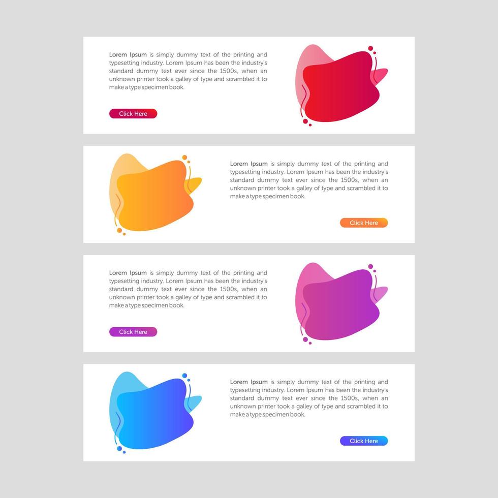 Modern and Colorful Fluid Banner Sale vector