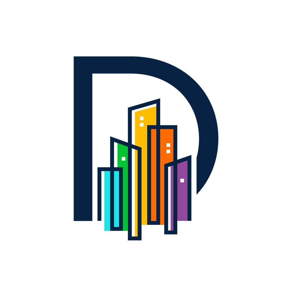 Initial D Colorful City vector