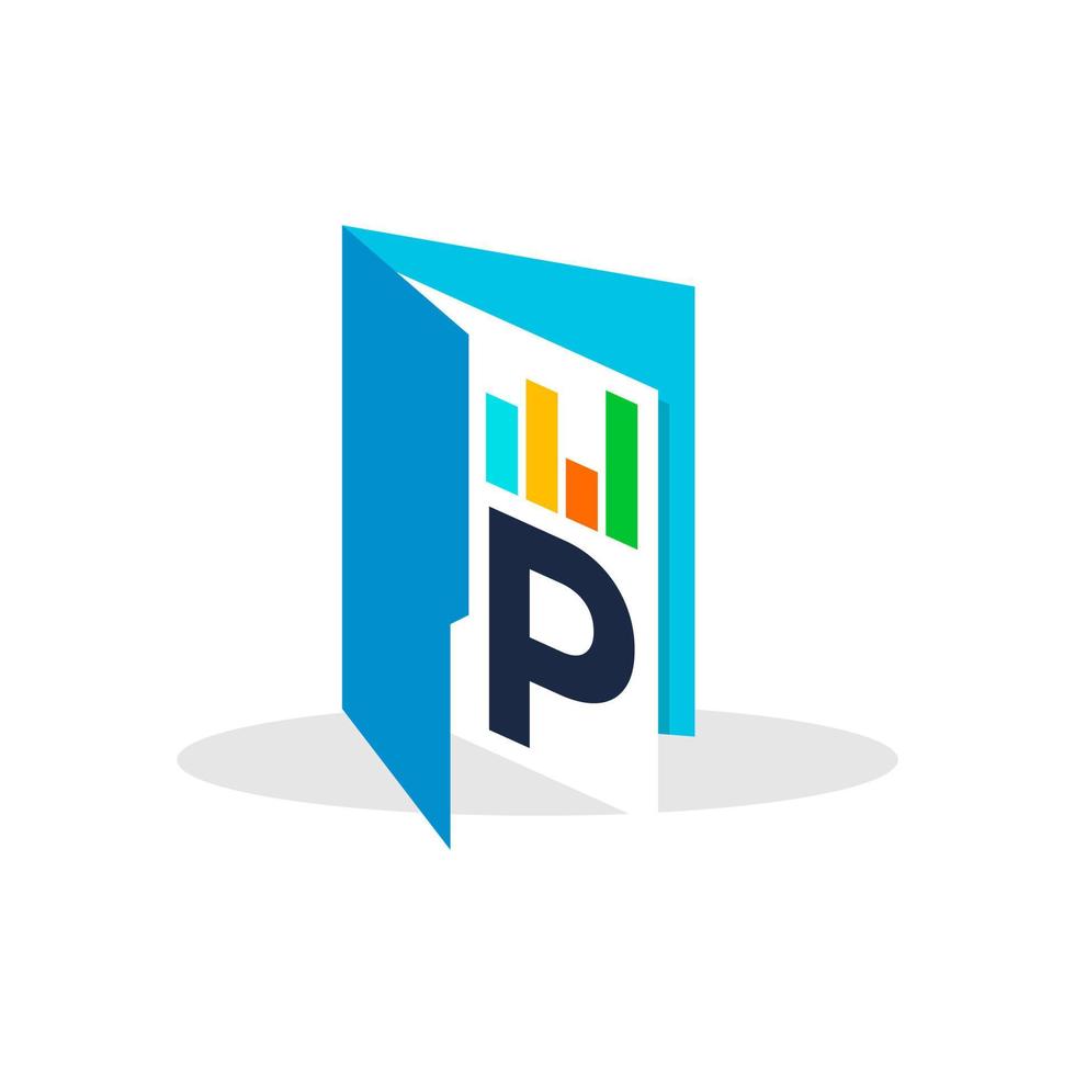 Initial P Chart Folder vector
