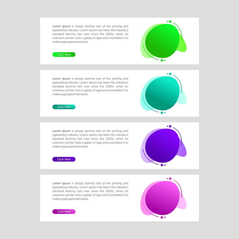 Modern and Colorful Fluid Banner Sale vector