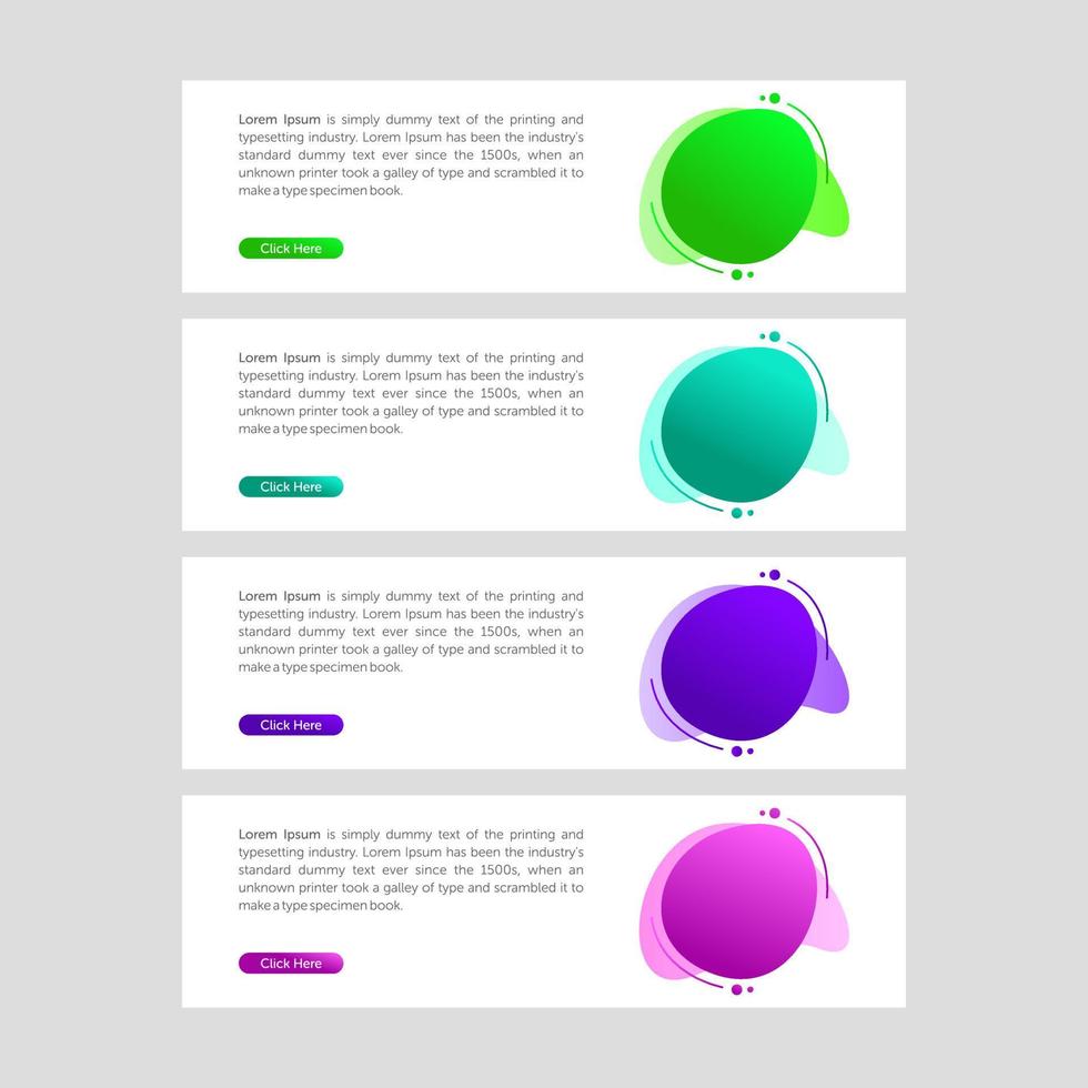 Modern and Colorful Fluid Banner Sale vector