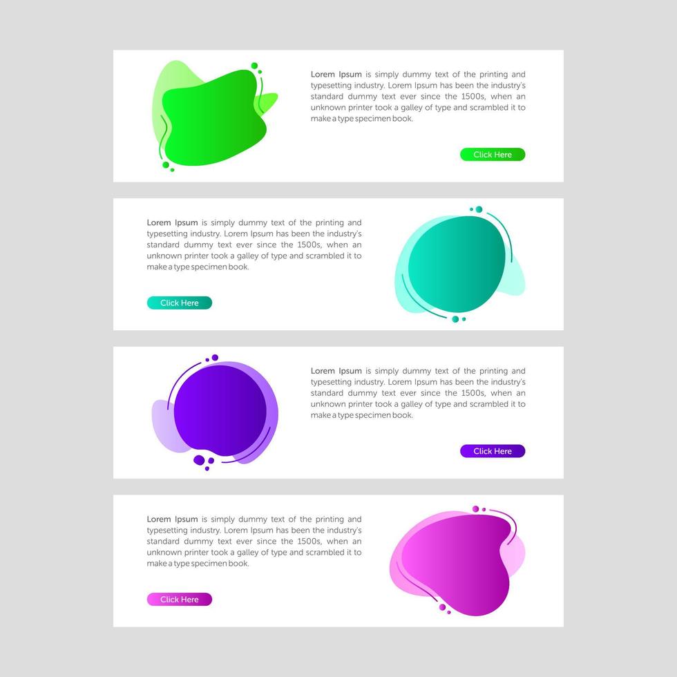 Modern and Colorful Fluid Banner Sale vector