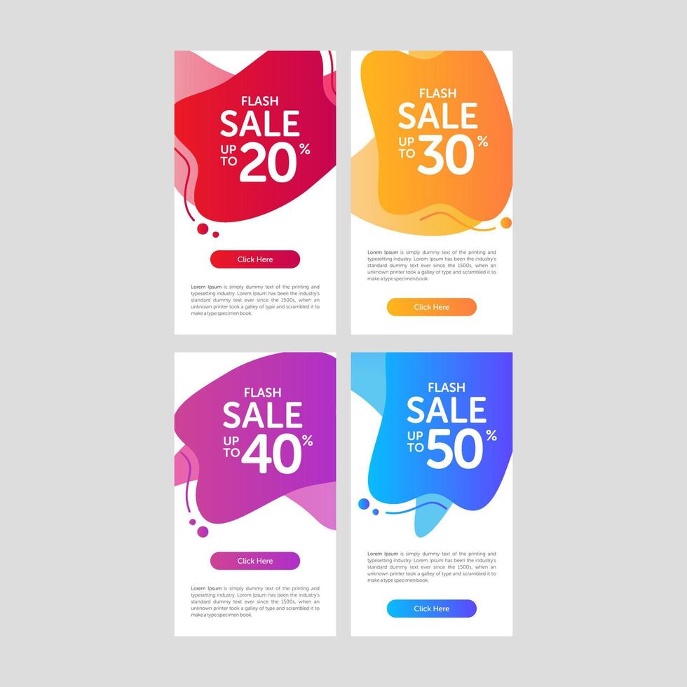 Modern and Colorful Fluid Banner Sale vector