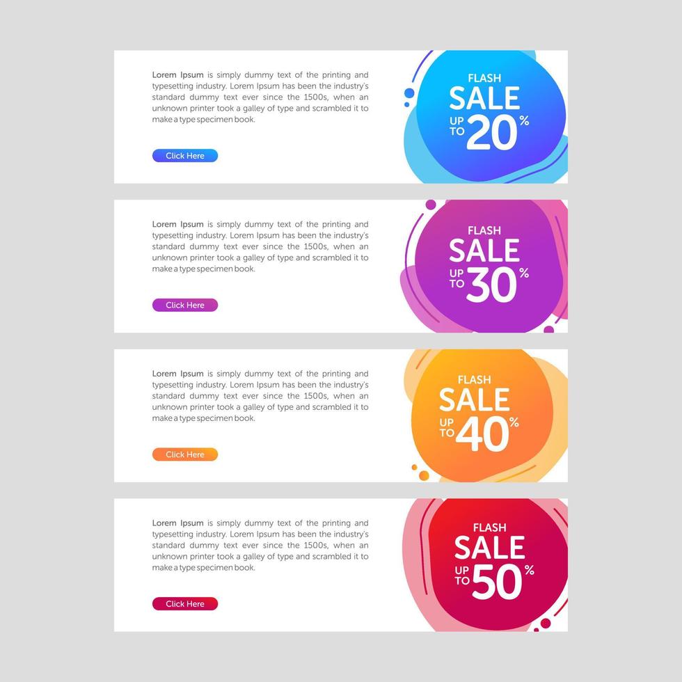 Modern and Colorful Fluid Banner Sale vector