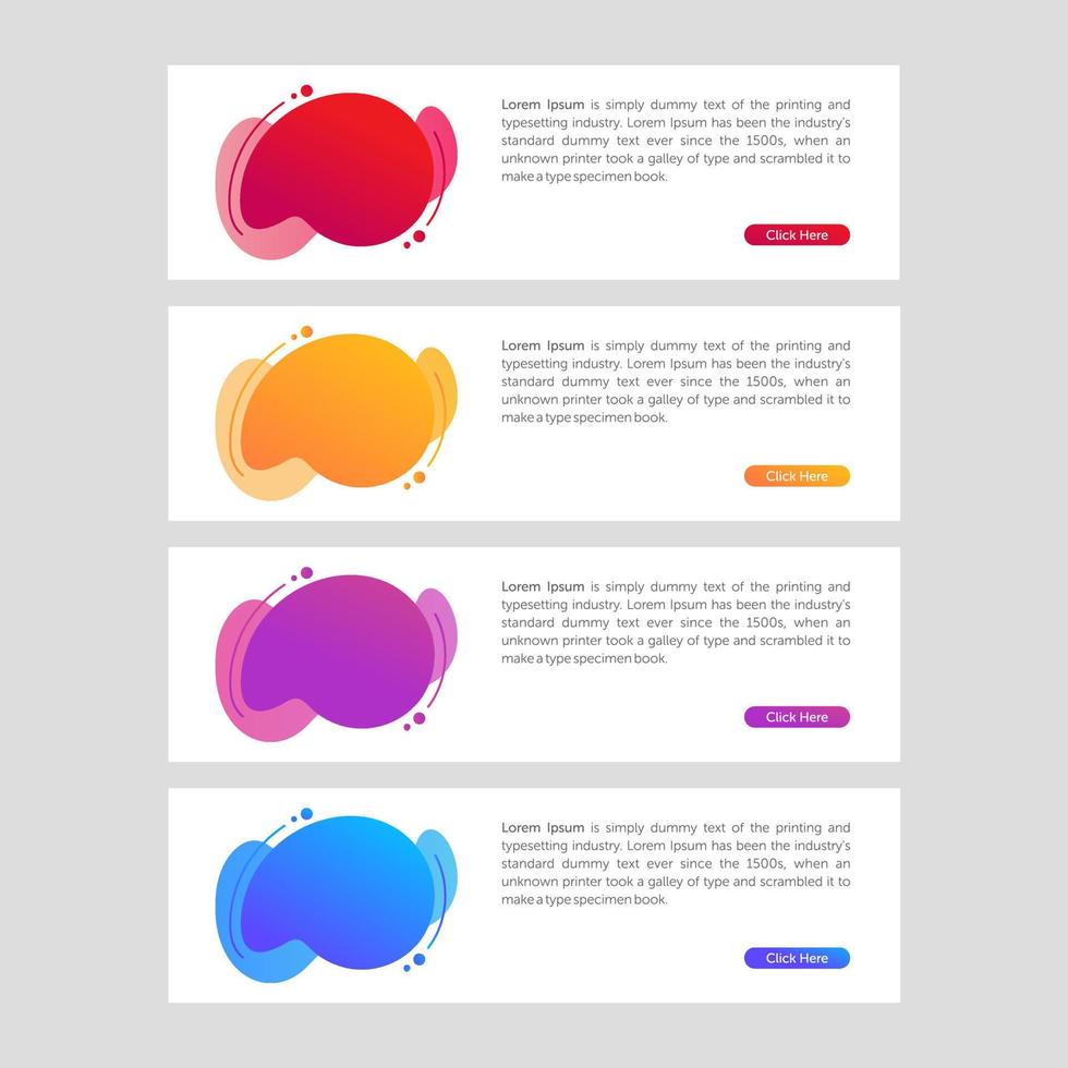 Modern and Colorful Fluid Banner Sale vector