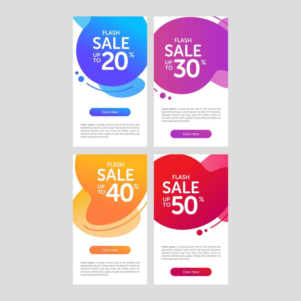 Modern and Colorful Fluid Banner Sale vector