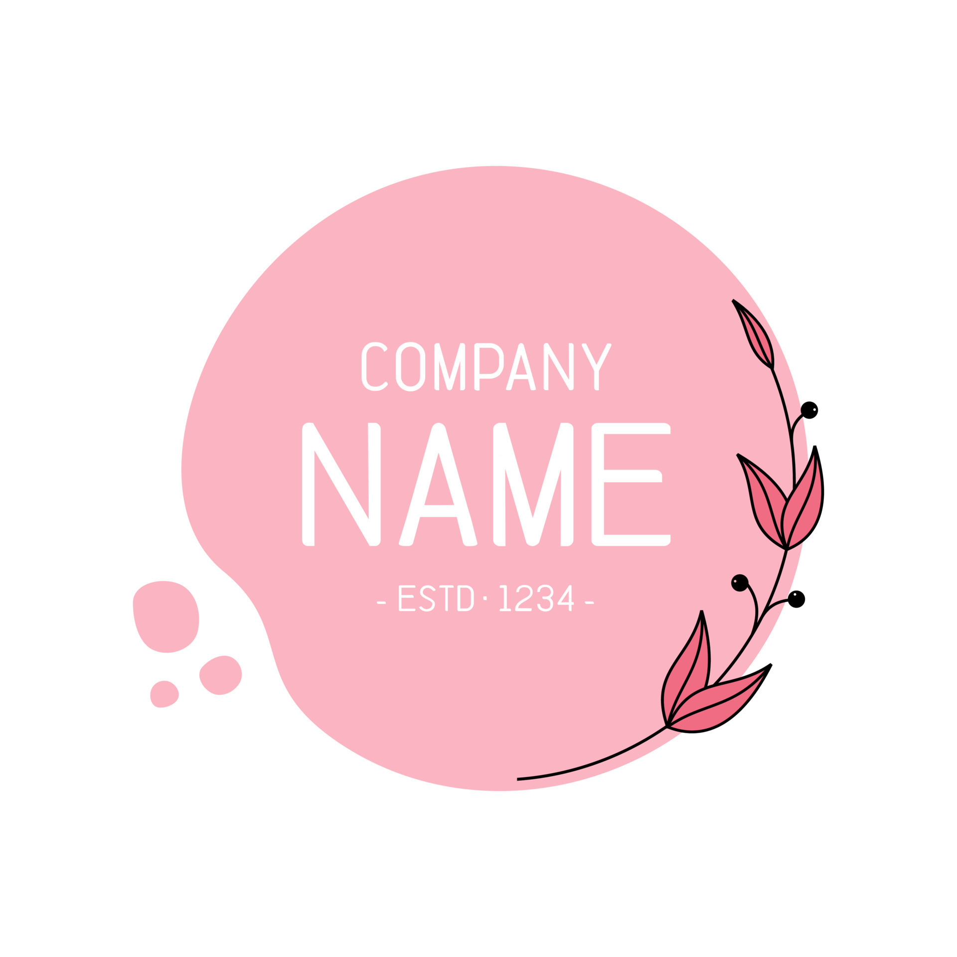 Floral Frame Logo 16757715 Vector Art at Vecteezy