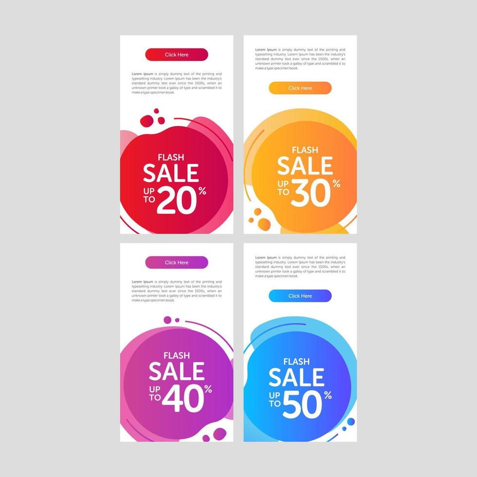 Modern and Colorful Fluid Banner Sale vector