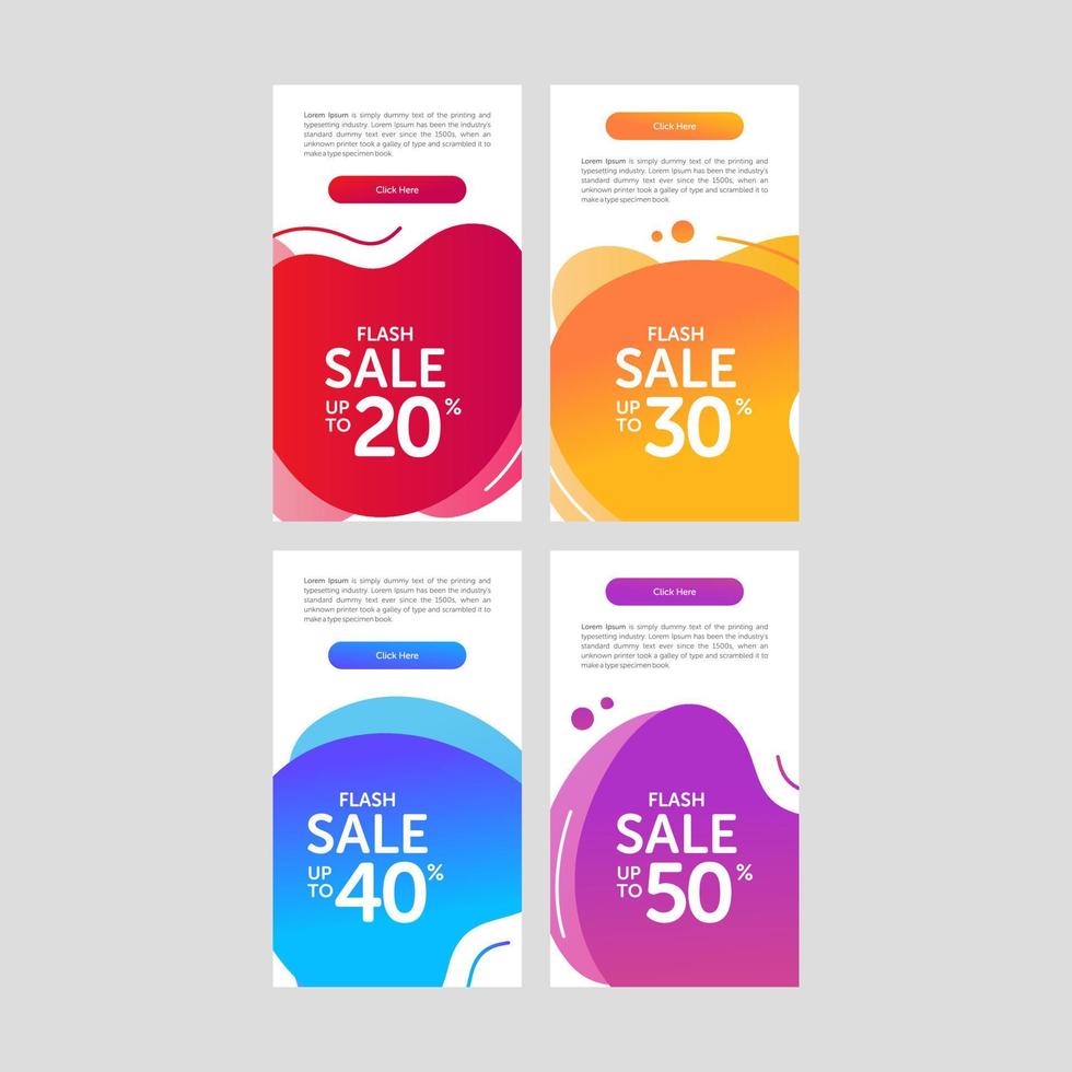 Modern and Colorful Fluid Banner Sale vector