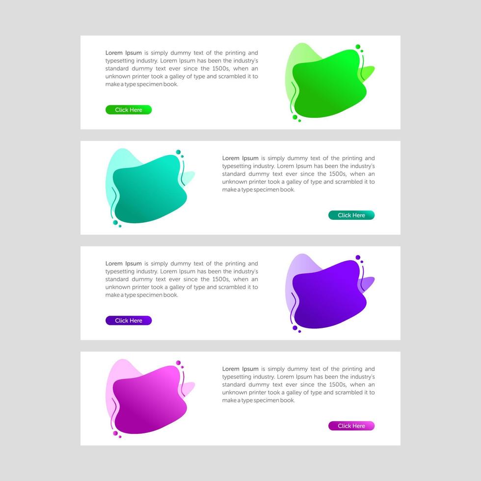 Modern and Colorful Fluid Banner Sale vector