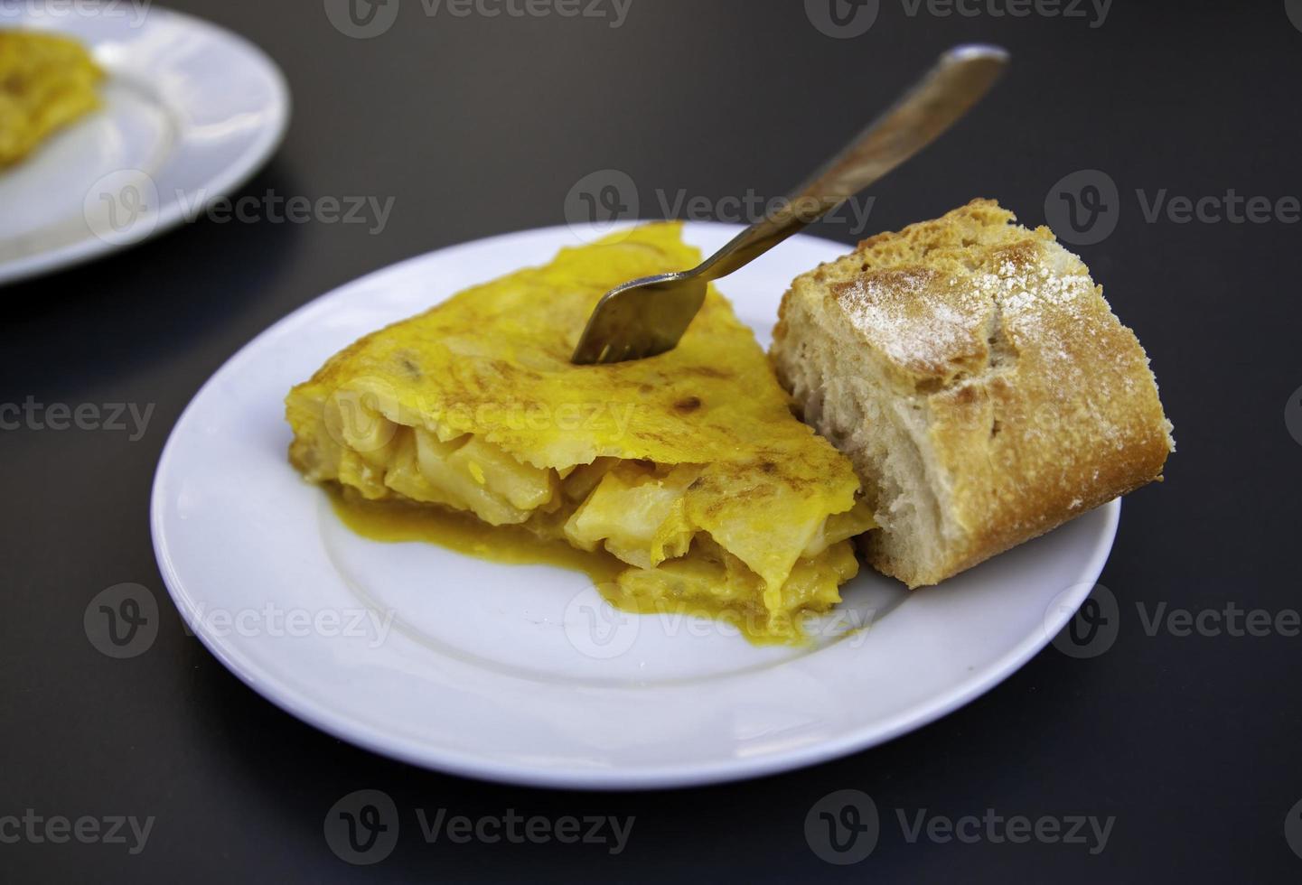 Spanish tortilla skewer photo