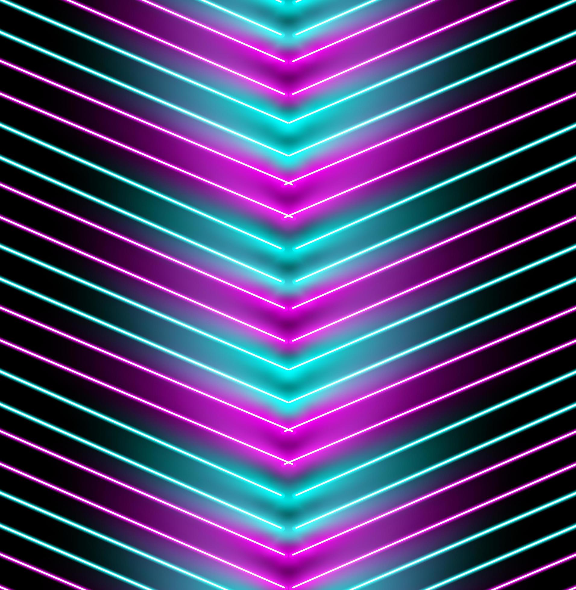 Abstract Neon Effect Glowing Vibrant Colors. Stock Photo, Picture