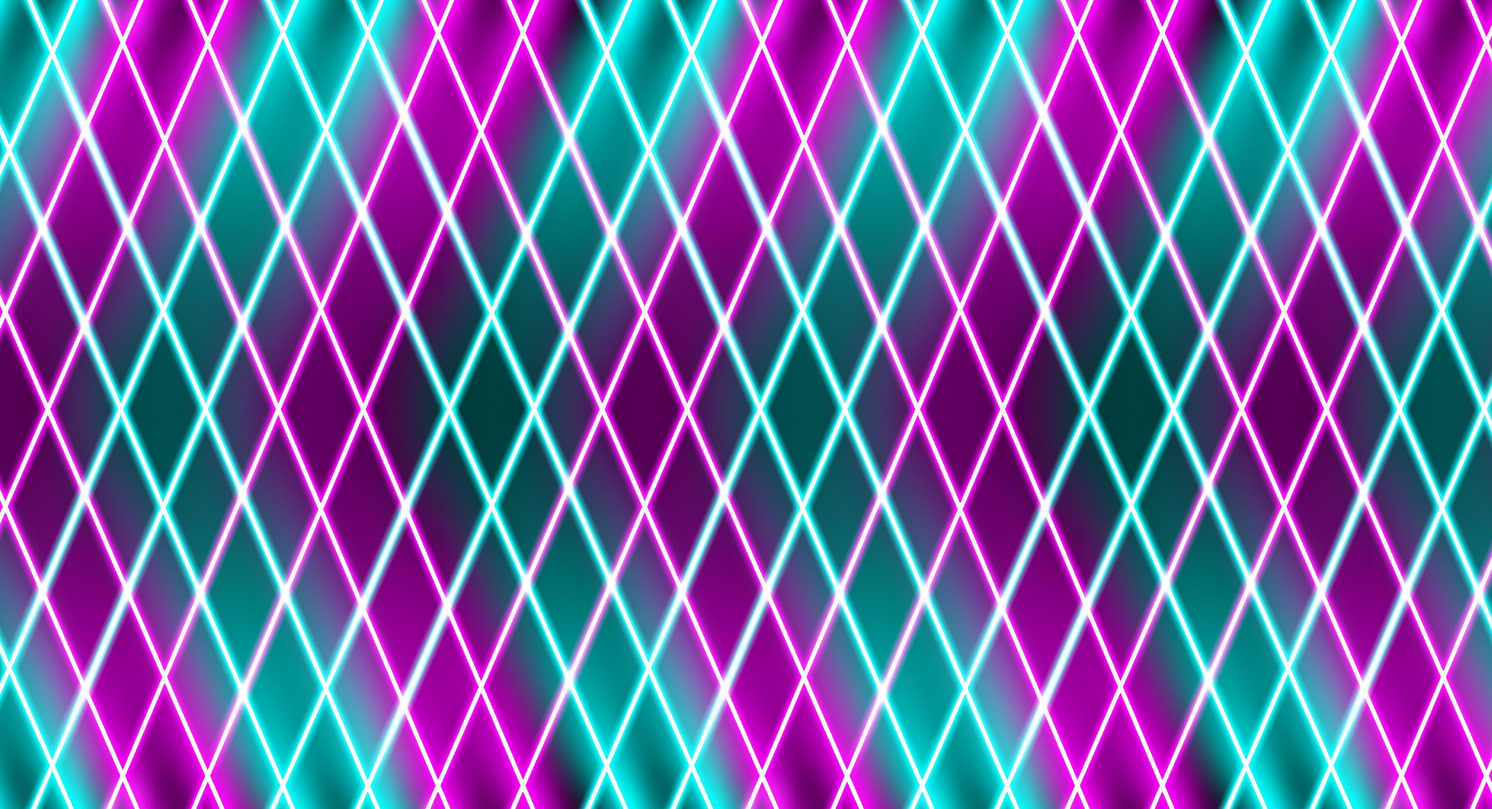 Abstract Neon Effect Glowing Vibrant Colors. Stock Photo, Picture