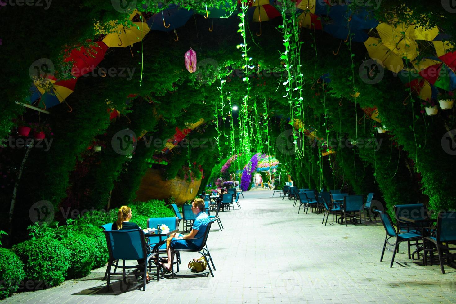 Green garden in dubai miracle garden photo