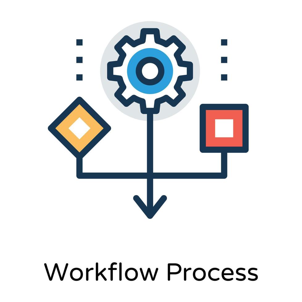 Trendy Workflow Concepts vector