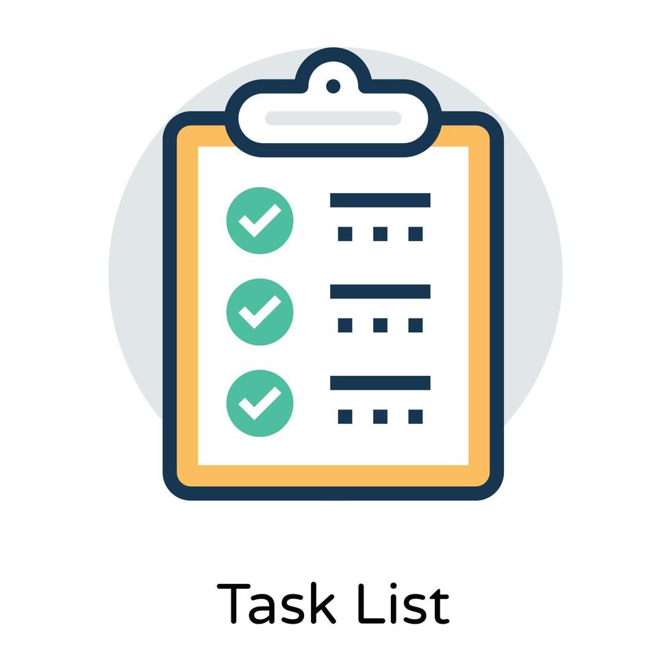 Trendy Checklist Concepts vector