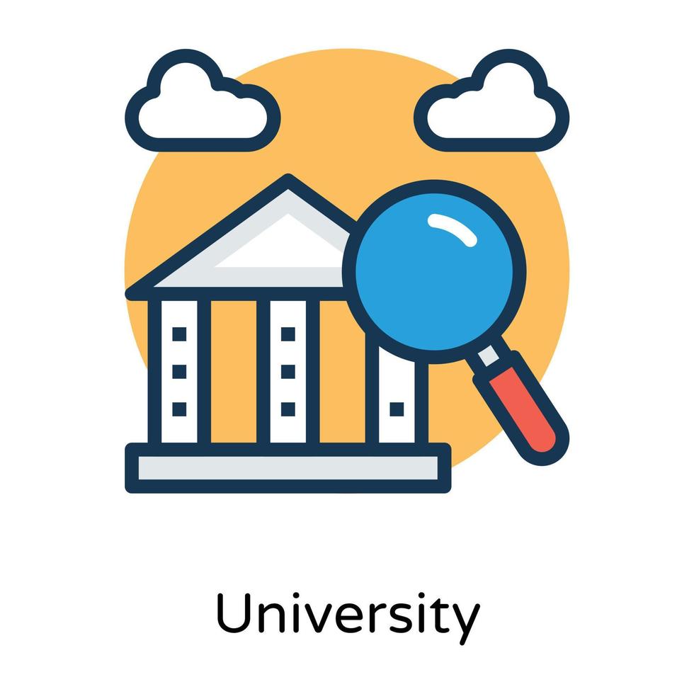 Trendy Search School vector