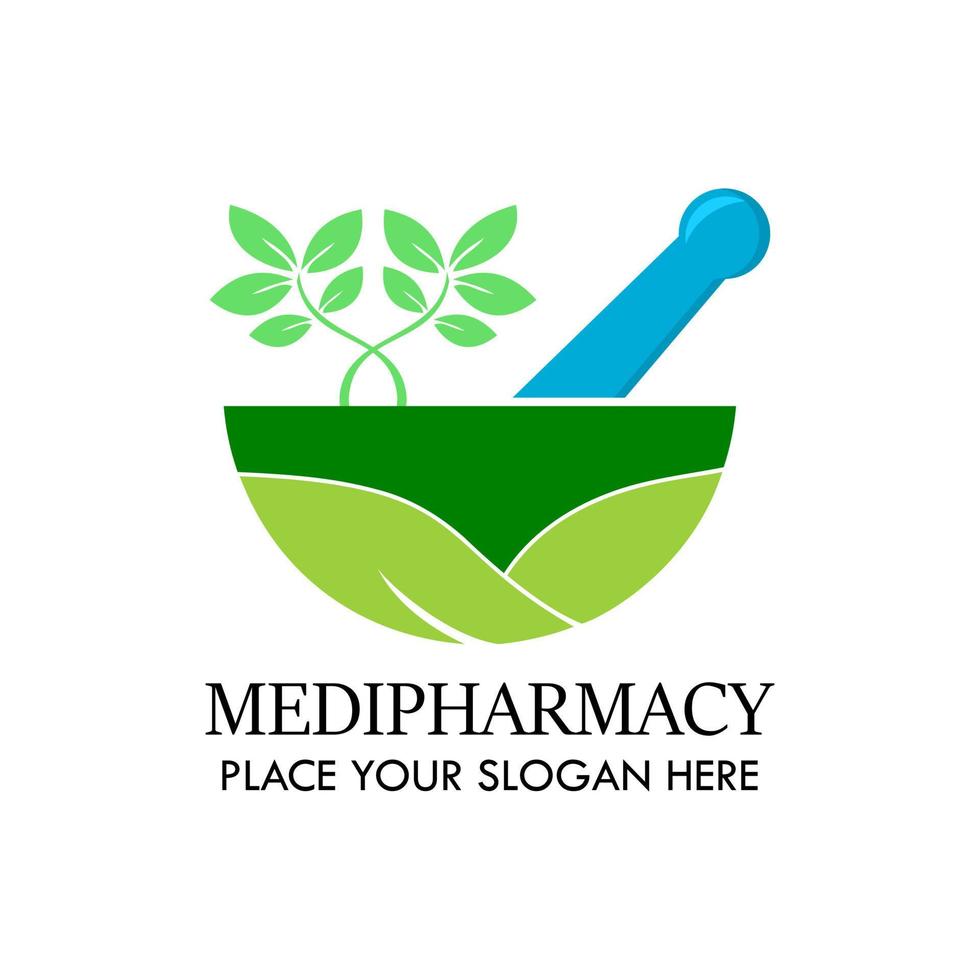Medipharmacy logo design template illsutration.  this is good for pharmacy, medical, industrial, education, etc vector
