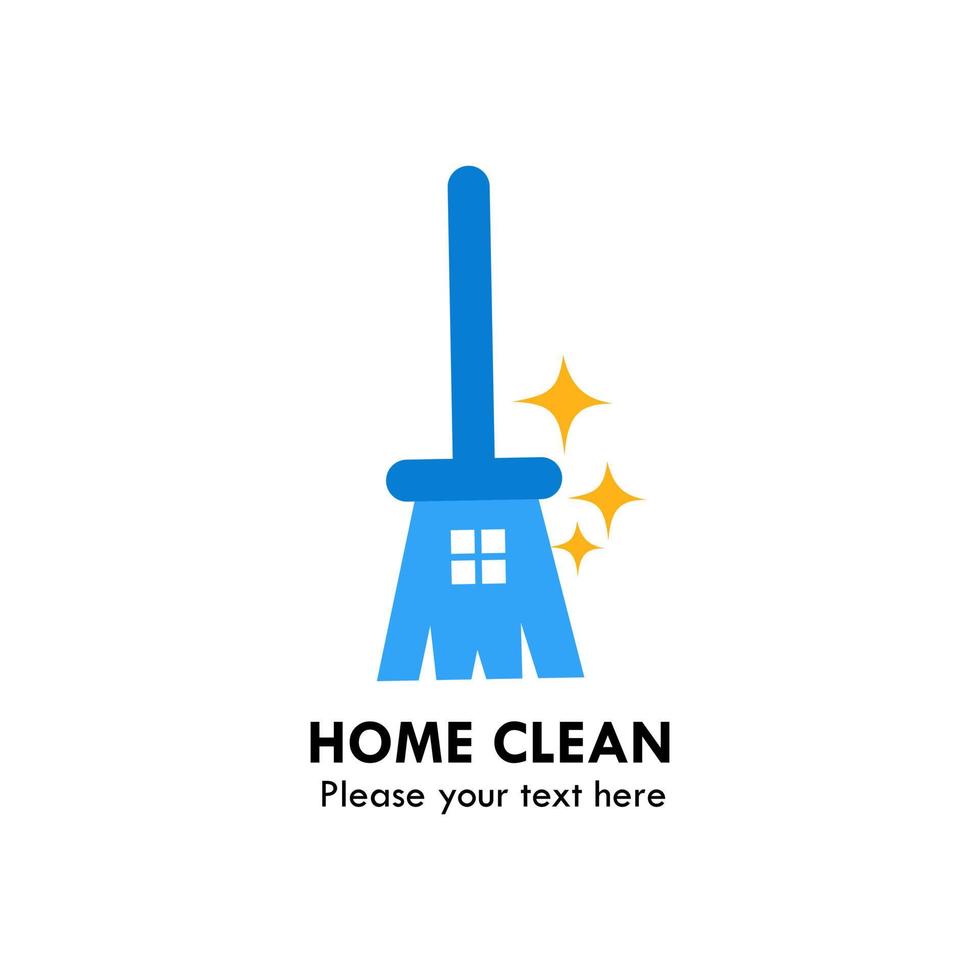 Home clean logo design template illustration vector