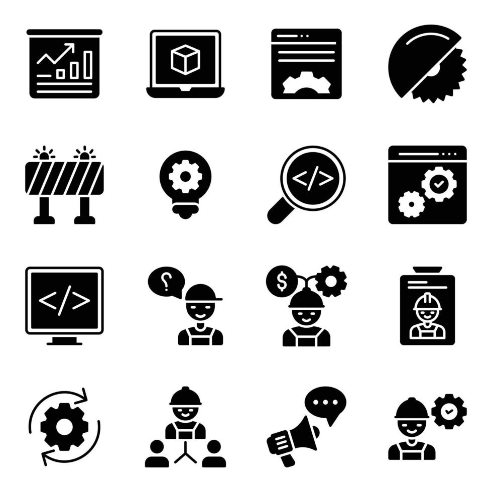 Pack of Engineering Equipment Vector Icons