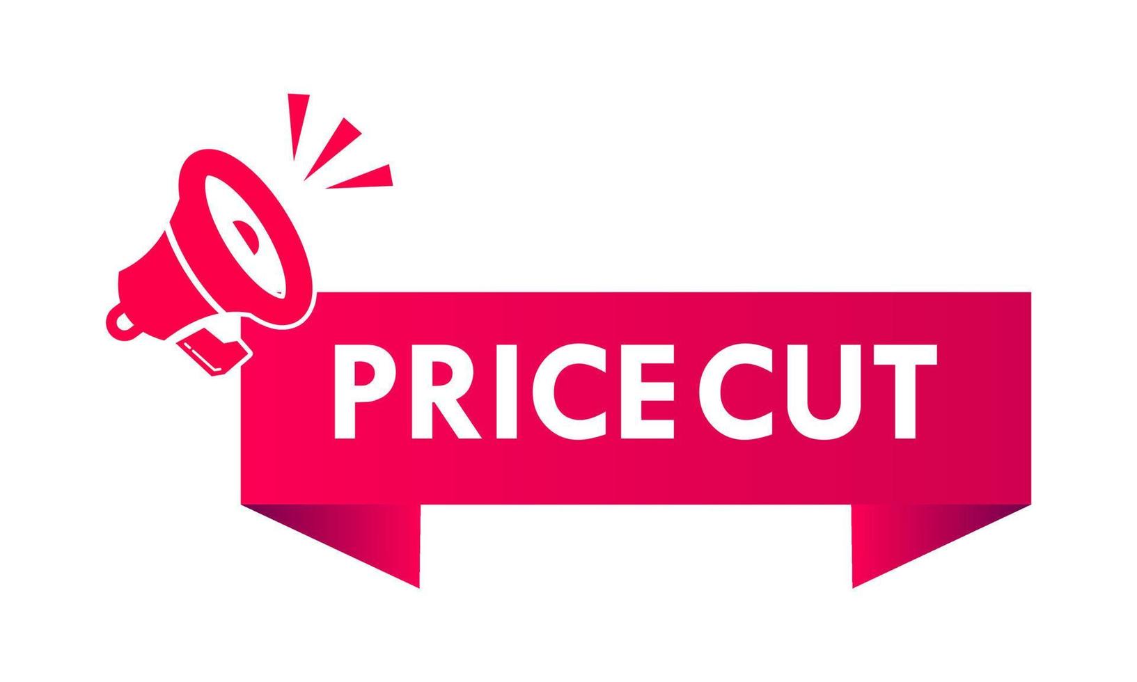 Price cut label for promotion product vector