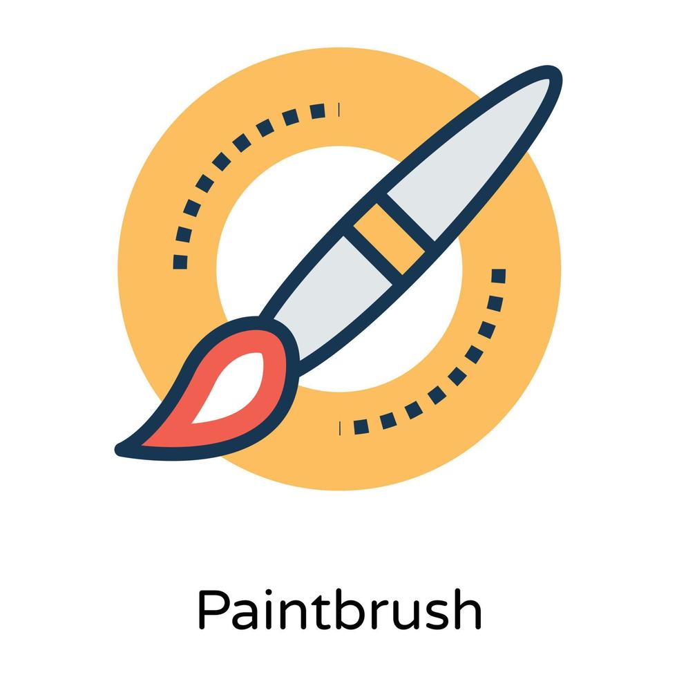 Trendy Paint Brush vector