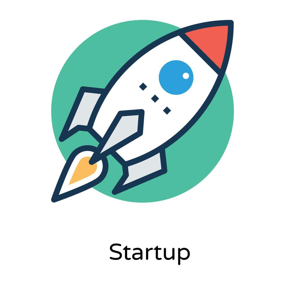 Trendy Rocket Concepts vector