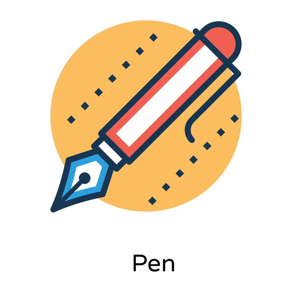 Trendy Pen Concepts vector