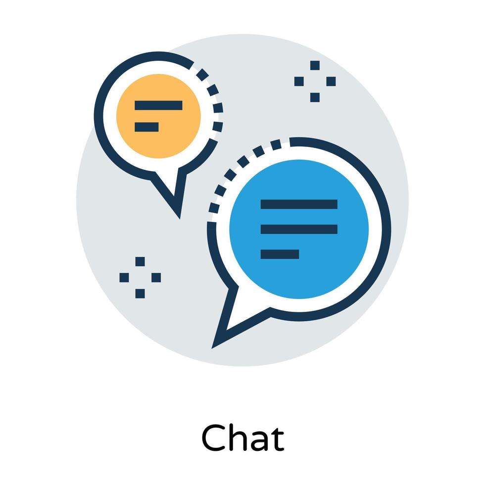 Trendy Chat Bubbles vector