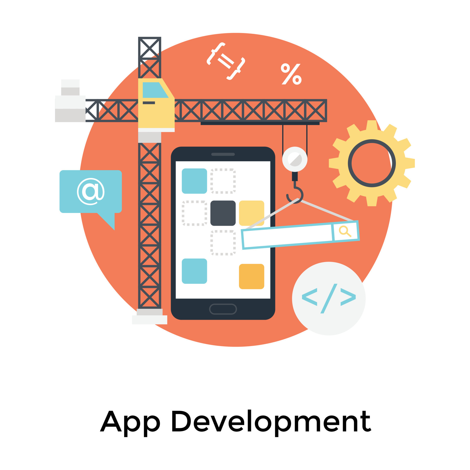 Trendy Application Development 16761320 Vector Art at Vecteezy