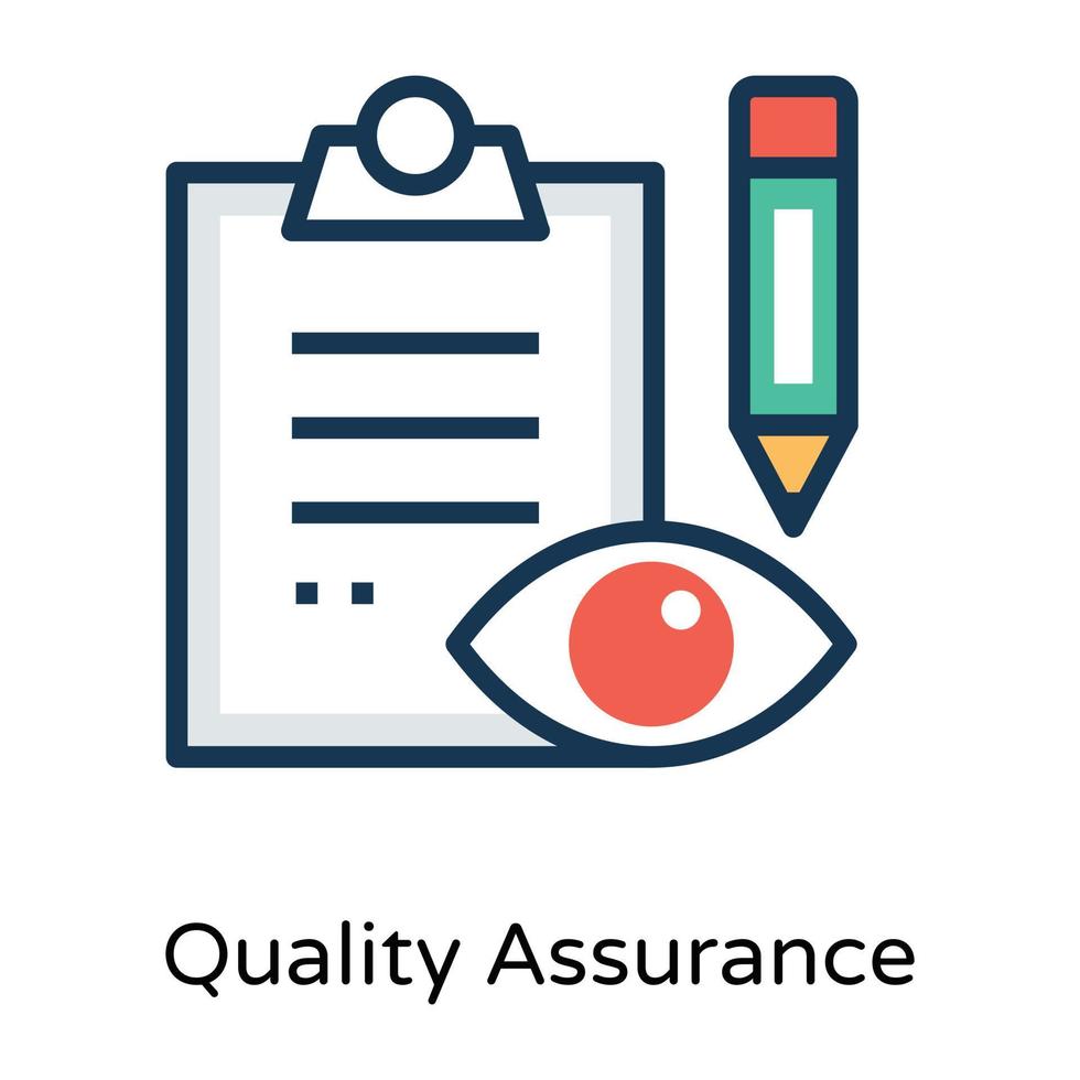 Trendy Quality Assurance vector