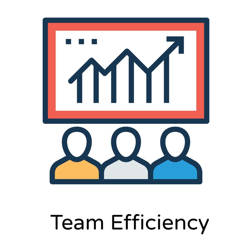 Trendy Efficiency Concepts vector