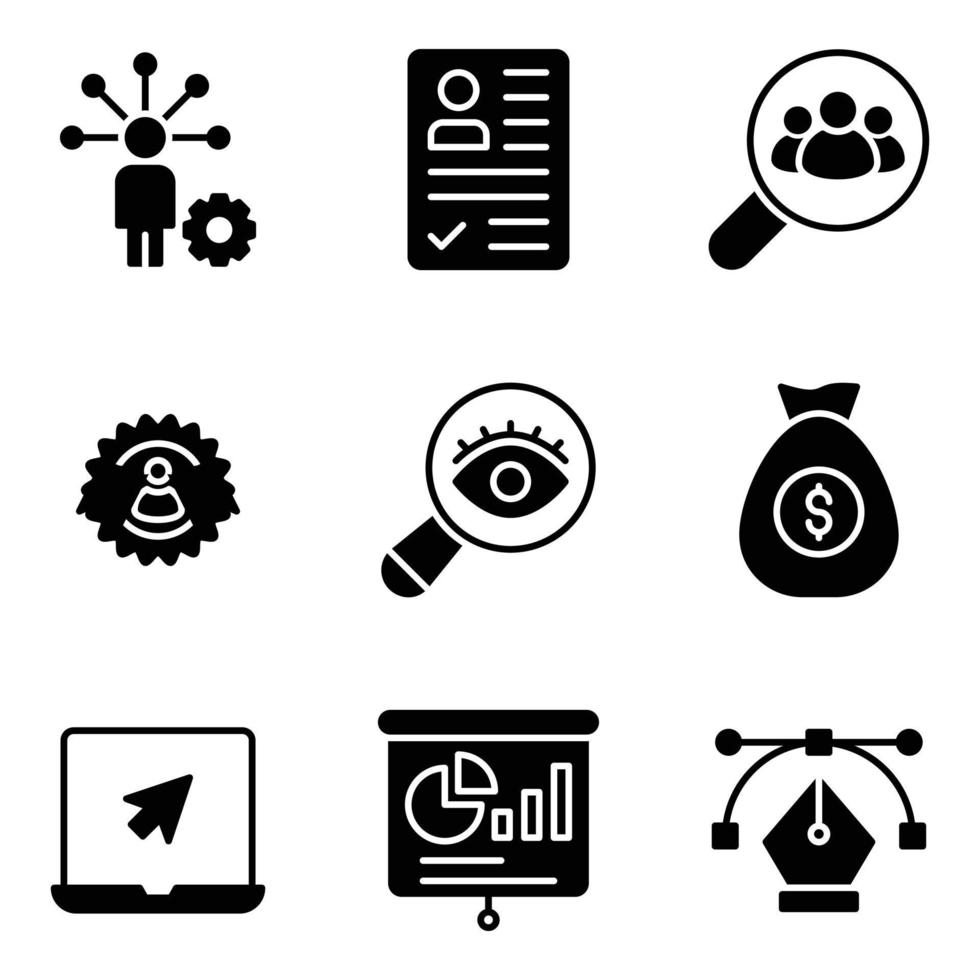 paquete de iconos de vector de negocios