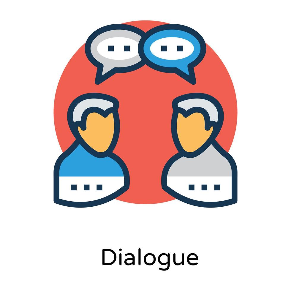 Trendy Discussion Concepts vector